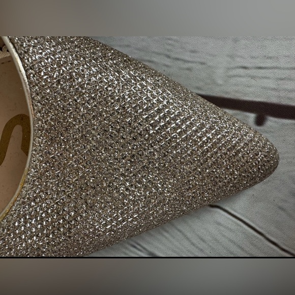 Sam Edelman Women's Rodney Silver Pointed Toe d'Orsay Flats Size 10 - Picture 2 of 8